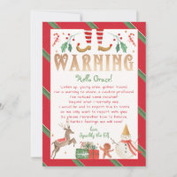 Warning Notice from Elf Behaviour Warning Elf