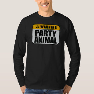 Warning Offensive Party Animal Joke Distressed 1 T-Shirt
