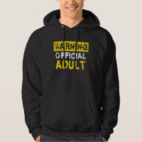 Warning Official Adult 18th Birthday