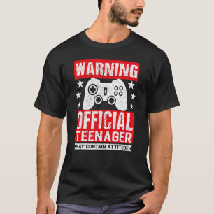 Warning Official Teenager 13 Years Old Funny Birth T-Shirt