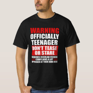 Warning Officially Teenager T-Shirt