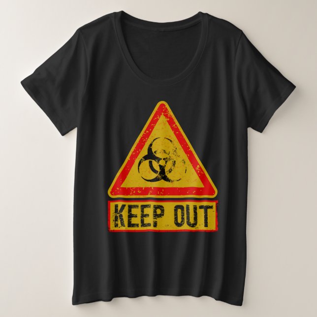 Warning  plus size T-Shirt (Design Front)