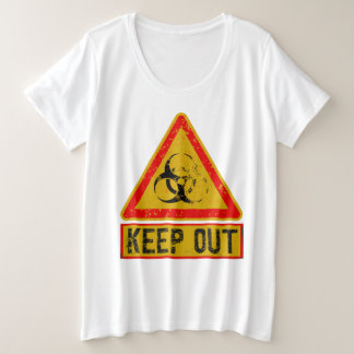 Warning plus size T-Shirt