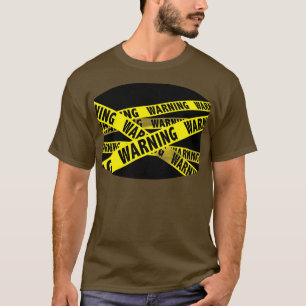 Warning police fire brigade construction site barr T-Shirt