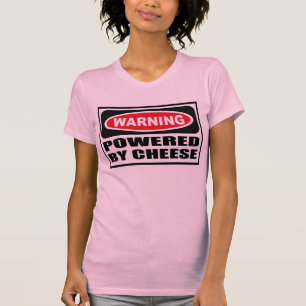 Warning POWERED BY CHEESE Women's T-Shirt