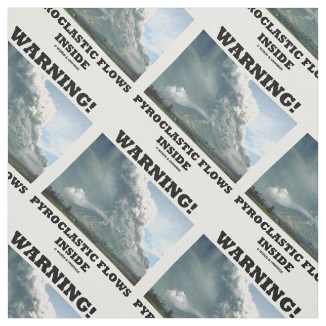 Warning! Pyroclastic Flows Inside Volcano Fabric (Swatch)