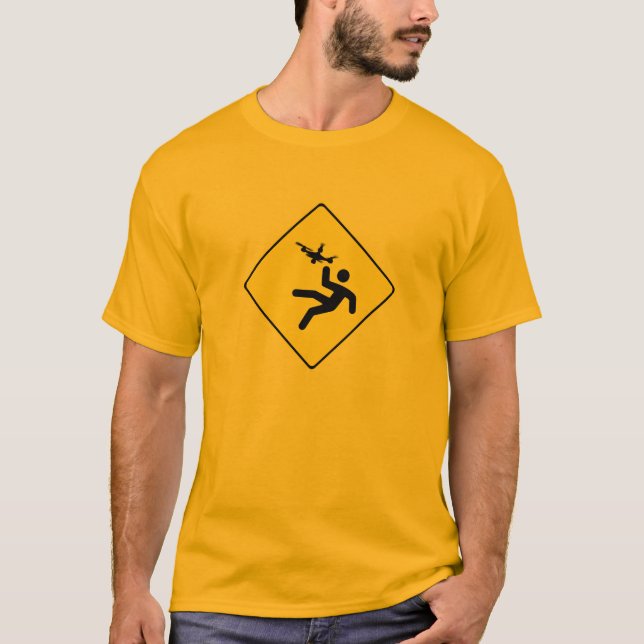 Warning Quadcopter T-Shirt (Front)