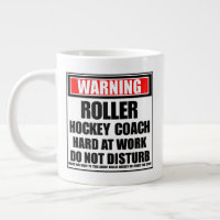Warning Roller Hockey Coach Hard At Work
