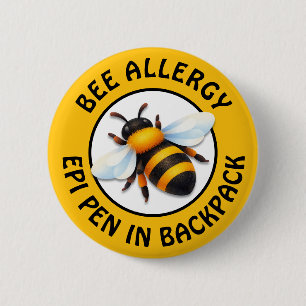 Warning Severe BEE Allergy Alert Button