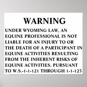 WARNING sign