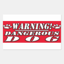 Warning Sign | Dangerous  Dog