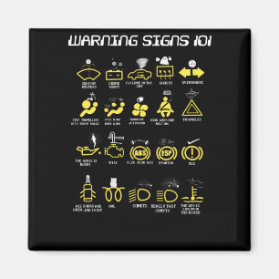 Warning signs 101 magnet