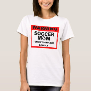 Warning Soccer Mum Tee