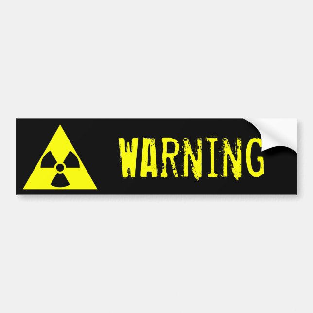 Warning spectrum bumper sticker (Front)