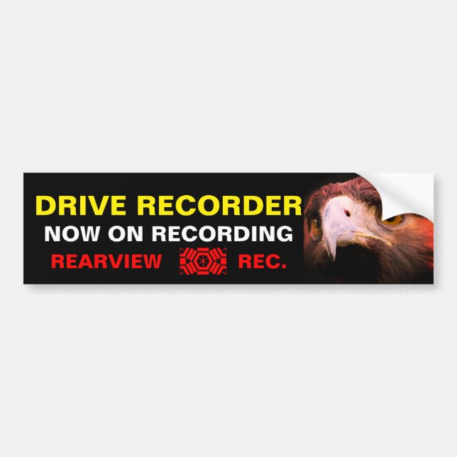 Warning Sticker：Golden Eagle Bumper Sticker (Front)