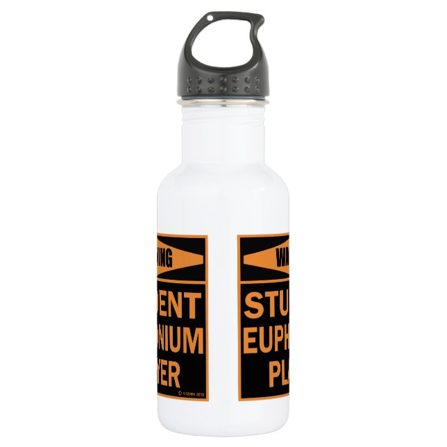 Warning! Student Euphonium Player! 532 Ml Water Bottle (Front)