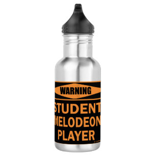 Warning! Student Melodeon Player! 532 Ml Water Bottle