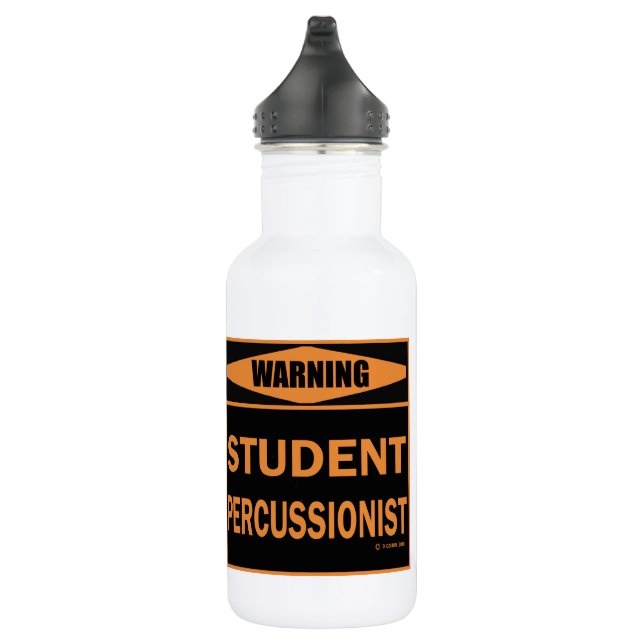 Warning! Student Percussionist! 532 Ml Water Bottle (Right)