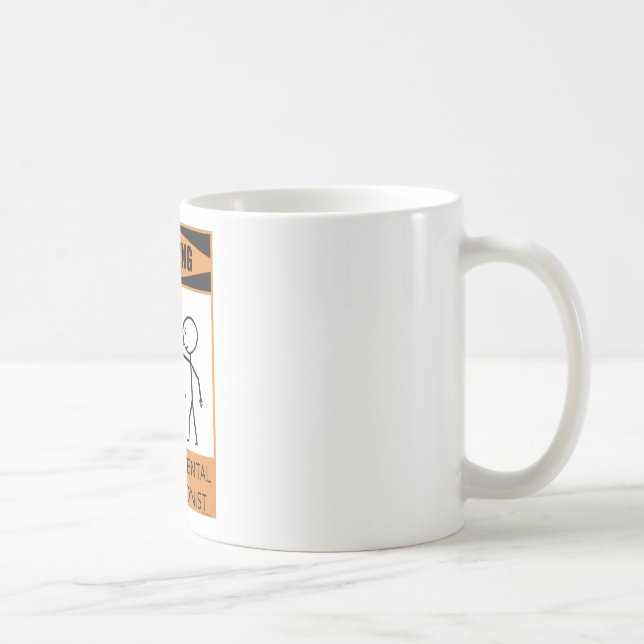 Warning Temperamental Percussionist Coffee Mug (Right)
