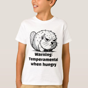 "Warning: Temperamental When Hungry" T-Shirt