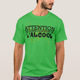 WARNING This body contains alcohol T-Shirt