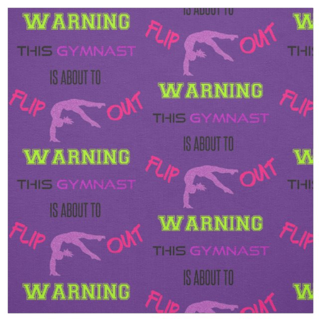 Warning This Gymnast Is About To Flip Out Fabric (Swatch)