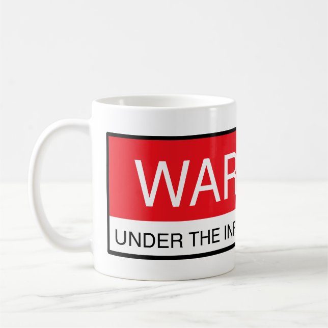 Warning Under The Influence Of Twins Coffee Mug (Left)
