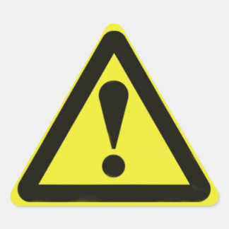 Warning, warning Sticker