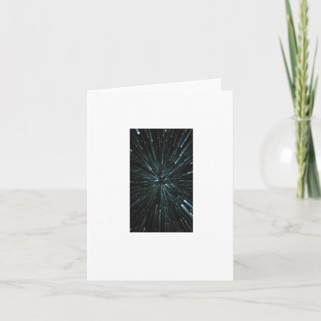 Warp Speed Sticker  Card (Front)