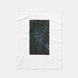 Warp Speed Sticker Fleece Blanket