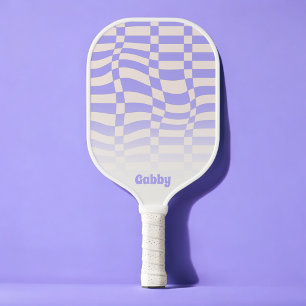 Warped Check purple Pickleball Paddle