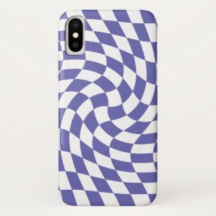 Warped Checks Retro Psychedelic Case-Mate iPhone Case