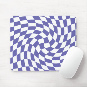 Warped Checks Retro Psychedelic Mouse Pad