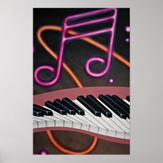 Warped music poster