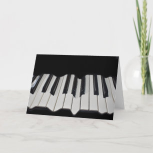 Warped Piano Keys Greeting Card