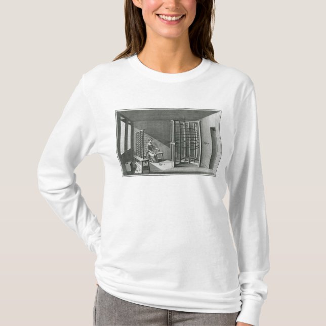 Warping silk threads, illustration Encylopedia T-Shirt (Front)