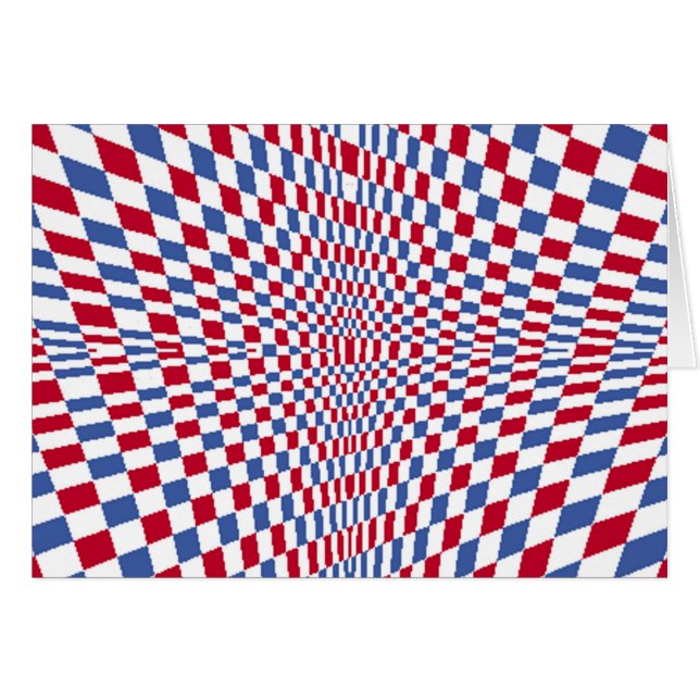 Warping square stylish pattern (Front Horizontal)