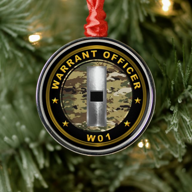 Warrant Officer One  Metal Tree Decoration (Tree)