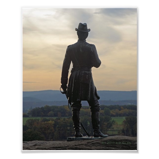 Warren at Gettysburg at sunset Photo Print (Front)