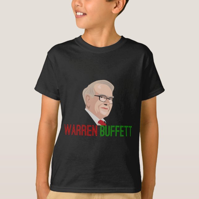 Warren Buffett Stock Market Traders Wall Street T-Shirt (Front)