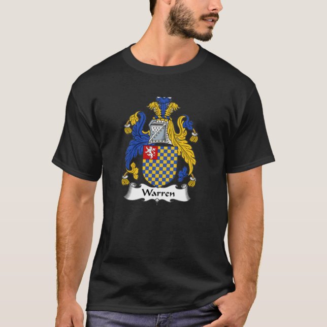Warren Coat of Arms  Warren Family Crest T-Shirt (Front)