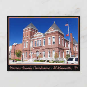 Warren County Courthouse - McMinnville, TN Postcard