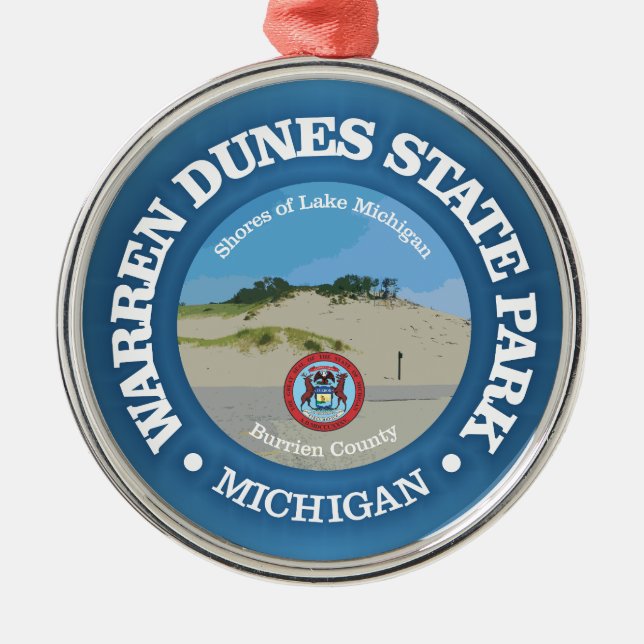 Warren Dunes SP Metal Tree Decoration (Front)