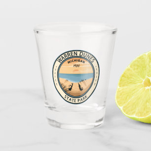 Warren Dunes State Park Michigan Vintage Shot Glass