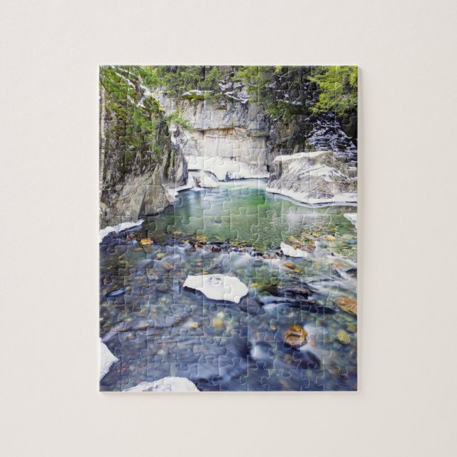 Warren Falls Vermont Jigsaw Puzzle (Vertical)