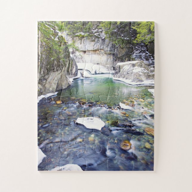 Warren Falls Vermont Jigsaw Puzzle (Vertical)