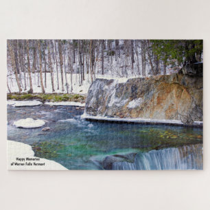 Warren Falls Vermont. Jigsaw Puzzle