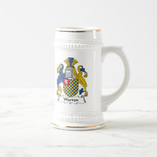 Warren Family Crest Beer Stein