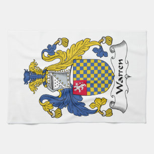 Warren Family Crest Tea Towel