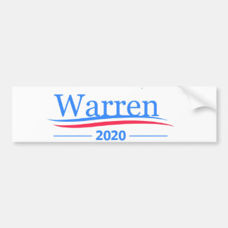 Warren for President 2020, classic Bernie white Bumper Sticker